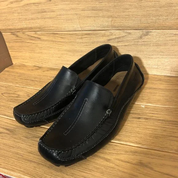 Rockport | Shoes | Rockport Men Black Leather Driving Shoes  display picture 3